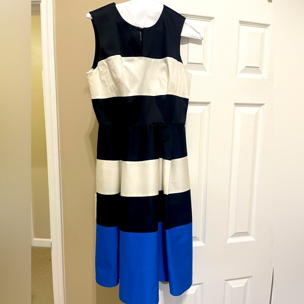 Kate Spade dress. Blue, black, and white. Size 8. Great for a wedding